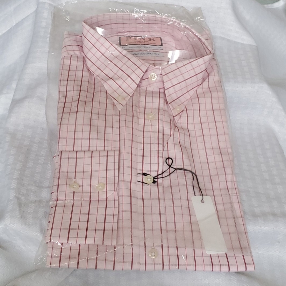 Pink Men's Pink Checkered Casual Shirt
